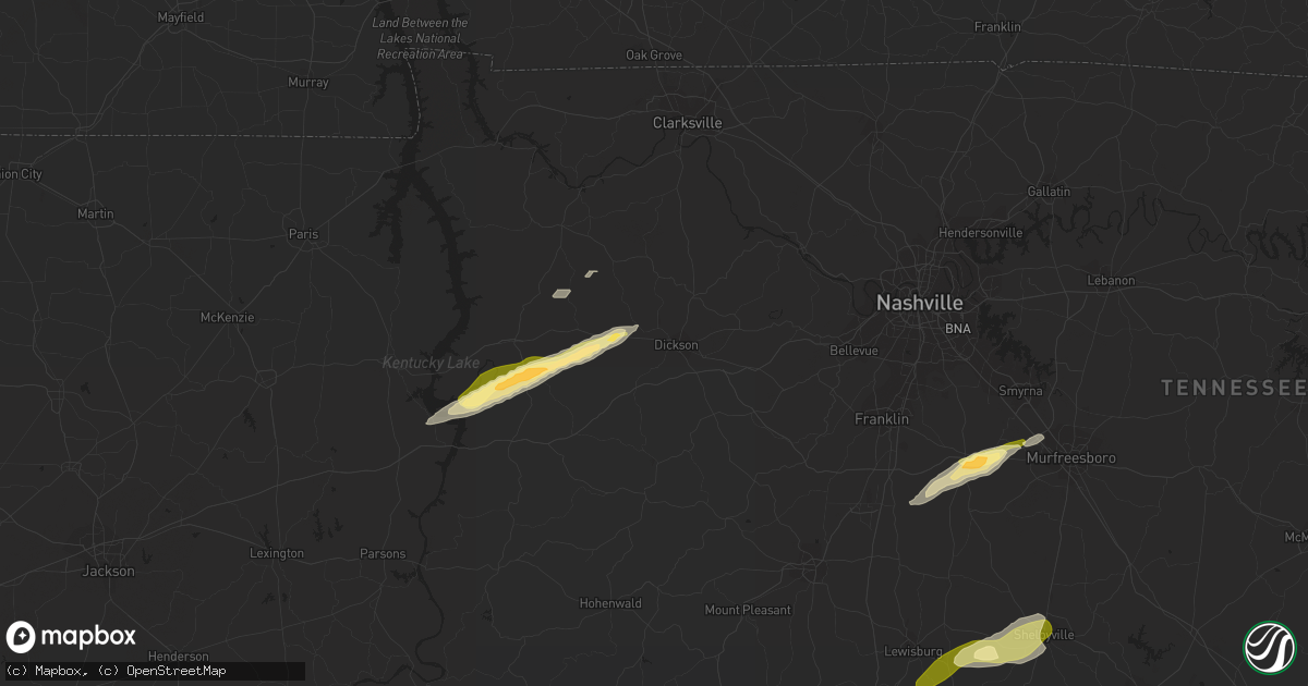 Hail Map in Dickson, TN on February 16, 2023 HailTrace